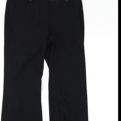 Womens UK Size 8 NEXT Regular Fit  Black Trousers