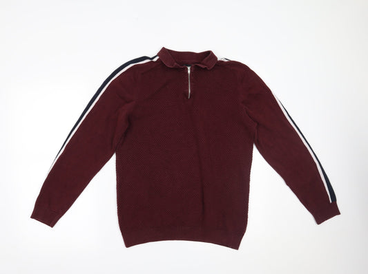 NEXT Mens Red   Pullover Jumper Size M