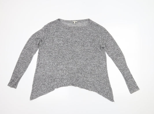 Womens UK Size 12 River Island Grey Basic Blouse