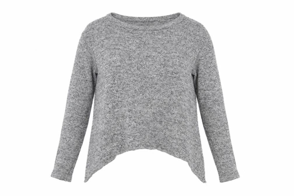 Womens UK Size 12 River Island Grey Basic Blouse