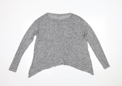 Womens UK Size 12 River Island Grey Basic Blouse