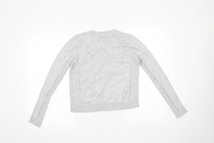 Womens UK Size 8 Topshop Grey Basic Blouse