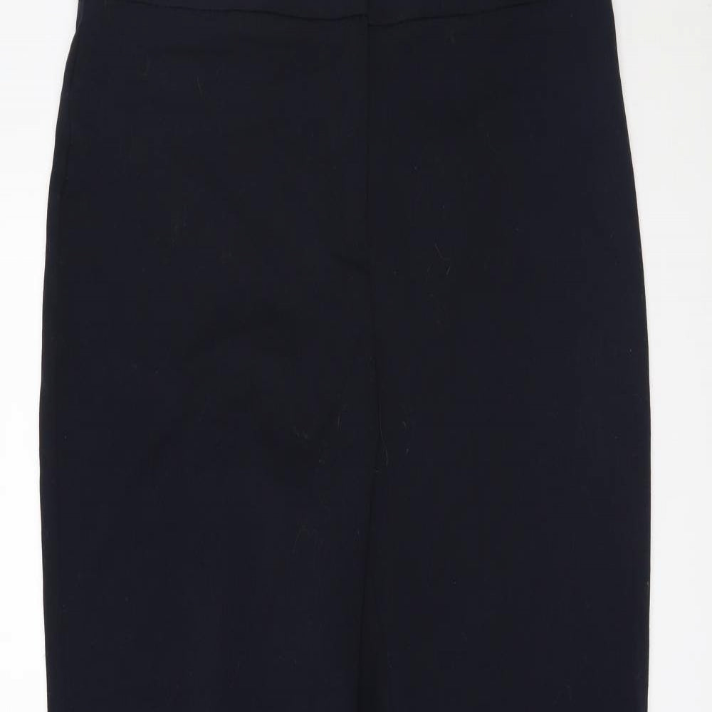 Womens UK Size 12 Marks and Spencer Regular Fit  Blue Trousers