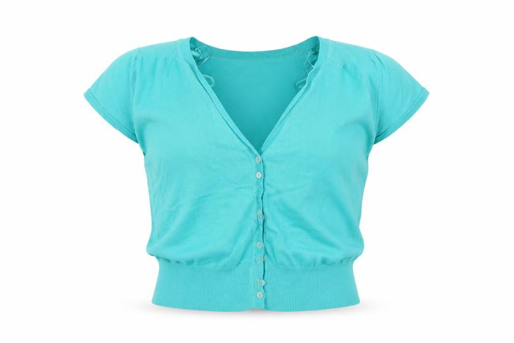 Womens UK Size M M&Co Blue Cardigan Jumper