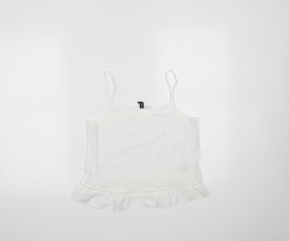 Womens UK Size 6 H&M White Camisole Tank