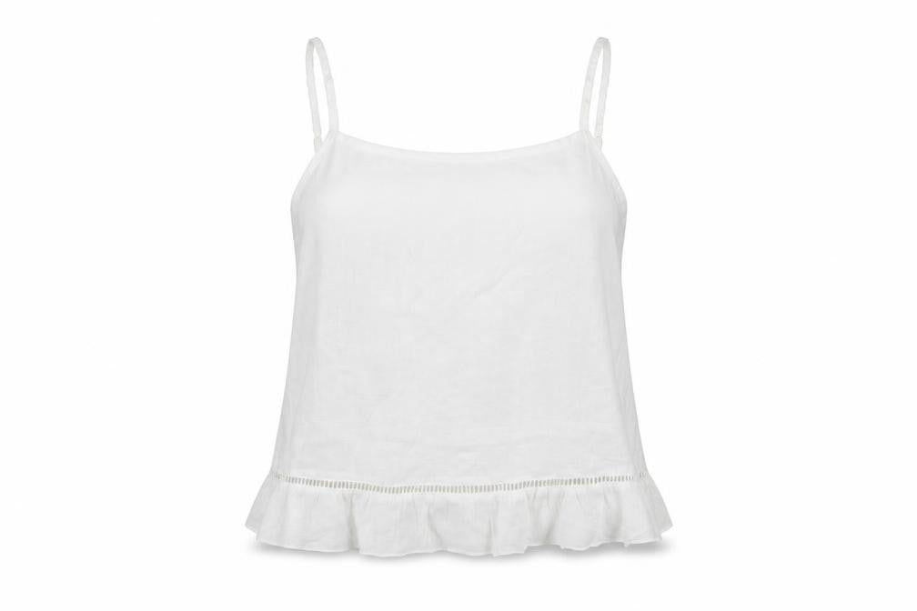 Womens UK Size 6 H&M White Camisole Tank