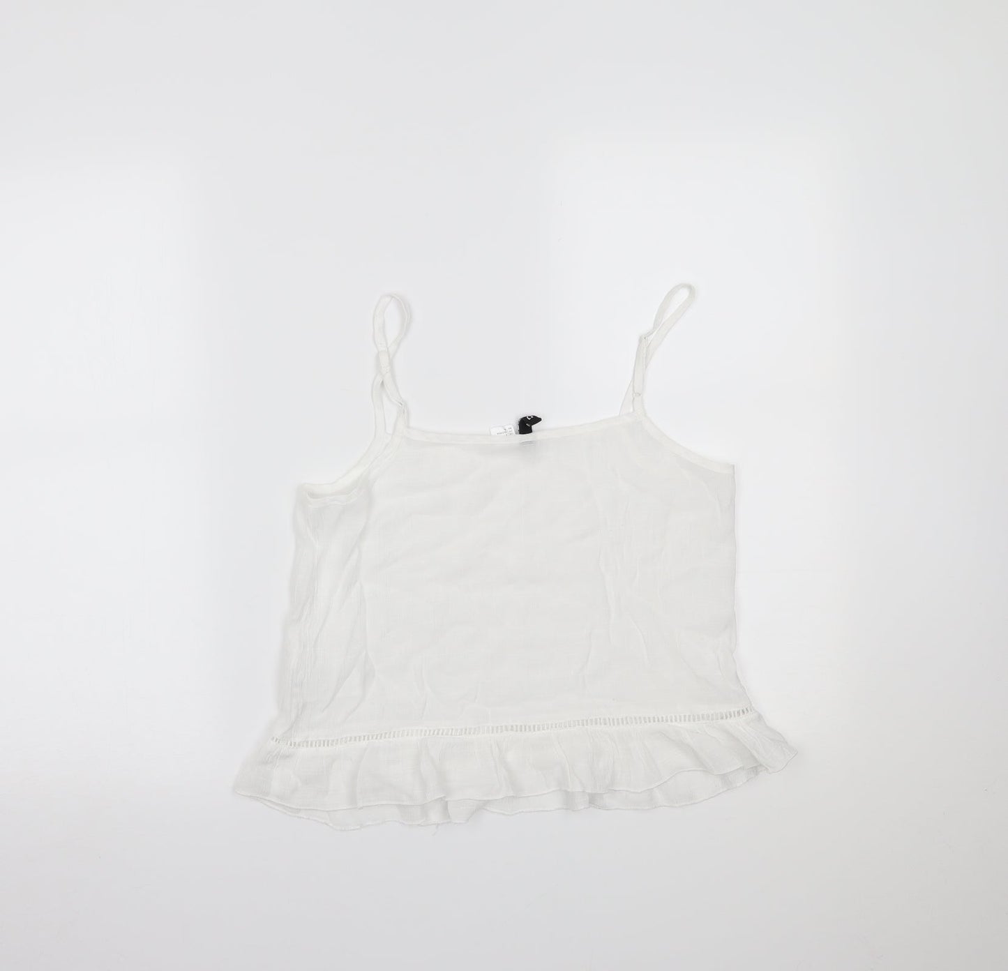 Womens UK Size 6 H&M White Camisole Tank