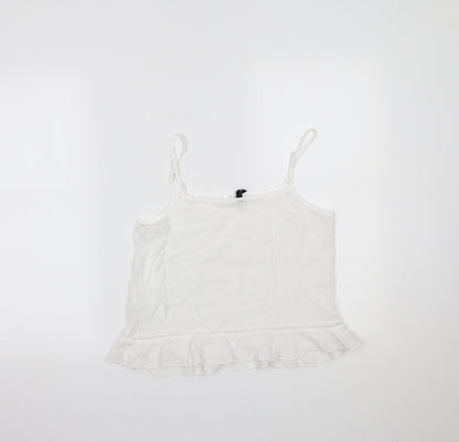 Womens UK Size 6 H&M White Camisole Tank