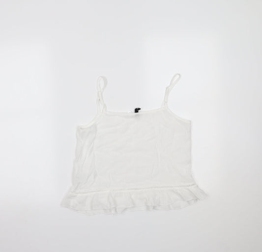 Womens UK Size 6 H&M White Camisole Tank