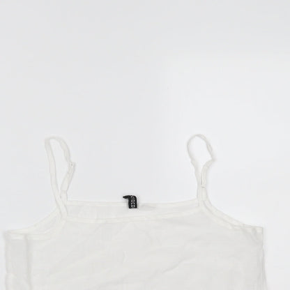 Womens UK Size 6 H&M White Camisole Tank