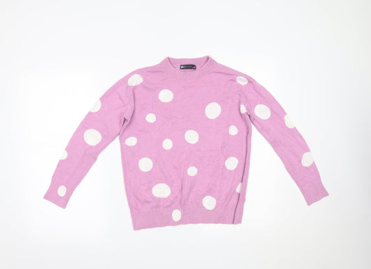 Womens UK Size XS Marks and Spencer Pink Pullover Jumper