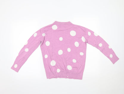 Womens UK Size XS Marks and Spencer Pink Pullover Jumper