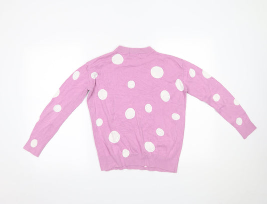 Womens UK Size XS Marks and Spencer Pink Pullover Jumper