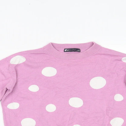Womens UK Size XS Marks and Spencer Pink Pullover Jumper