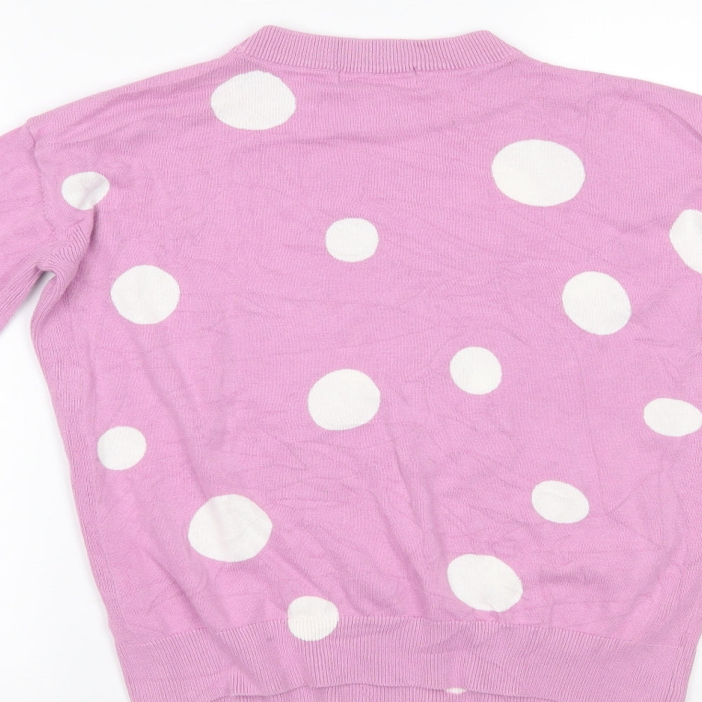 Womens UK Size XS Marks and Spencer Pink Pullover Jumper