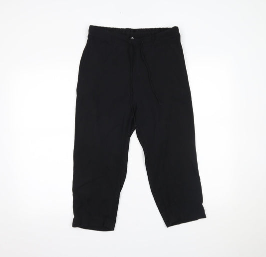 Womens UK Size 16 Damart Regular Fit  Black Trousers