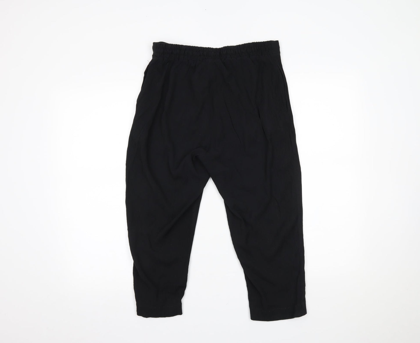 Womens UK Size 16 Damart Regular Fit  Black Trousers