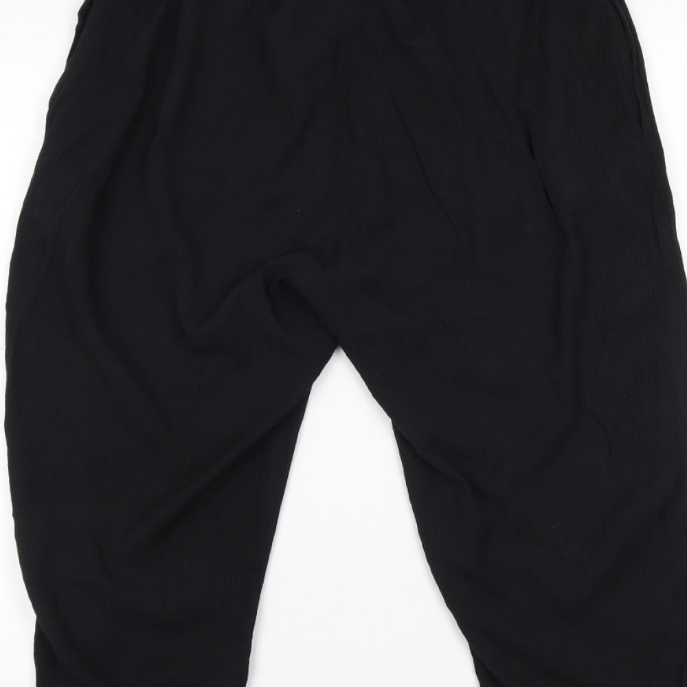 Womens UK Size 16 Damart Regular Fit  Black Trousers