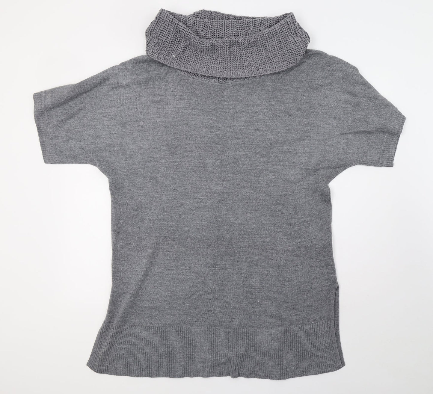 F&F Womens Grey  Knit Pullover Sweatshirt Size 16