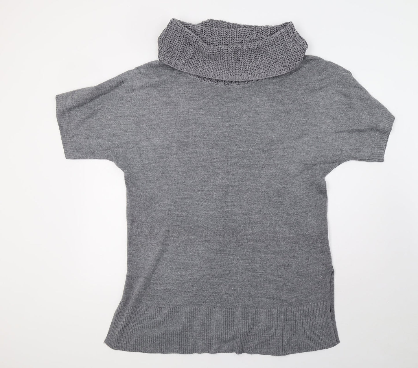 F&F Womens Grey  Knit Pullover Sweatshirt Size 16