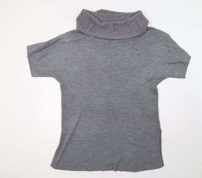 F&F Womens Grey  Knit Pullover Sweatshirt Size 16