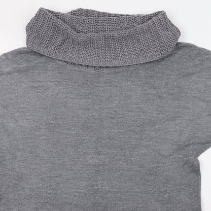 F&F Womens Grey  Knit Pullover Sweatshirt Size 16