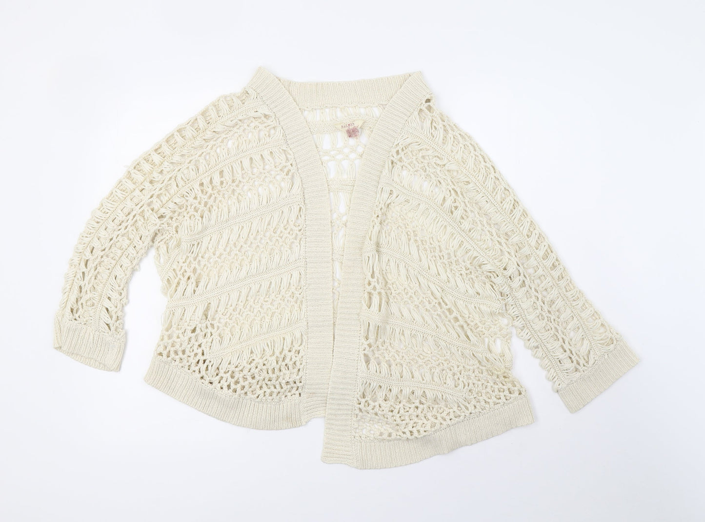 Womens UK Size M Matalan White Cardigan Jumper
