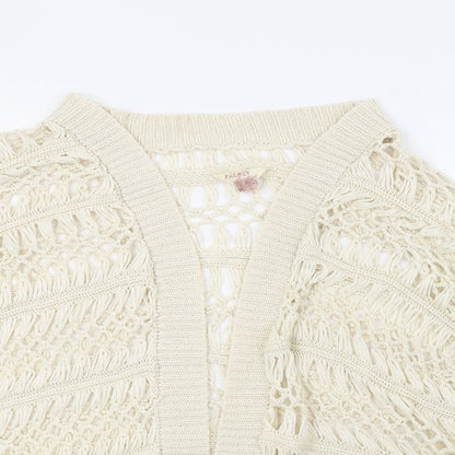 Womens UK Size M Matalan White Cardigan Jumper