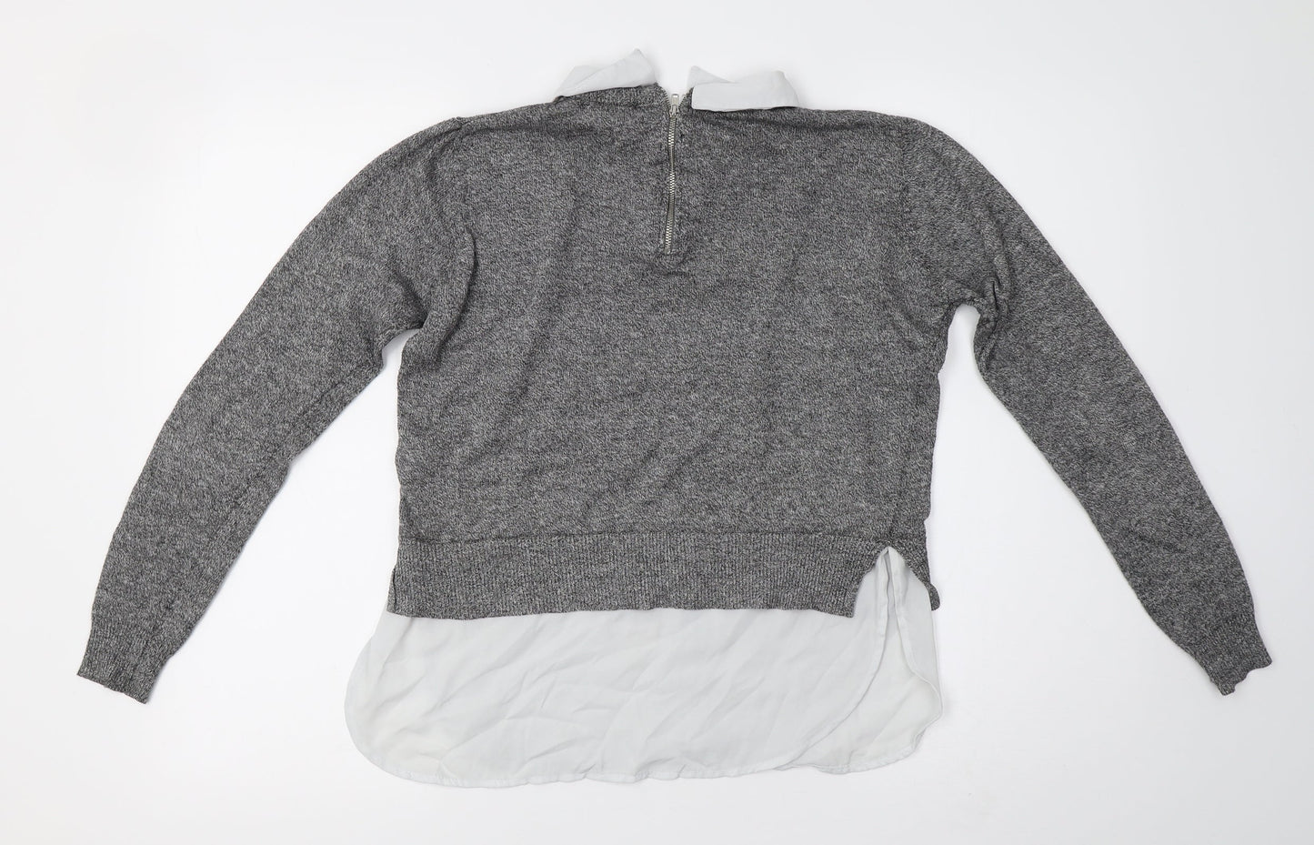 Primark Womens Grey  Knit Pullover Jumper Size 10