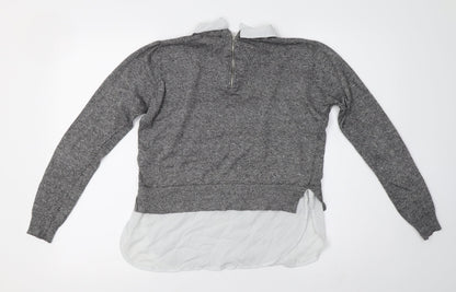 Primark Womens Grey  Knit Pullover Jumper Size 10