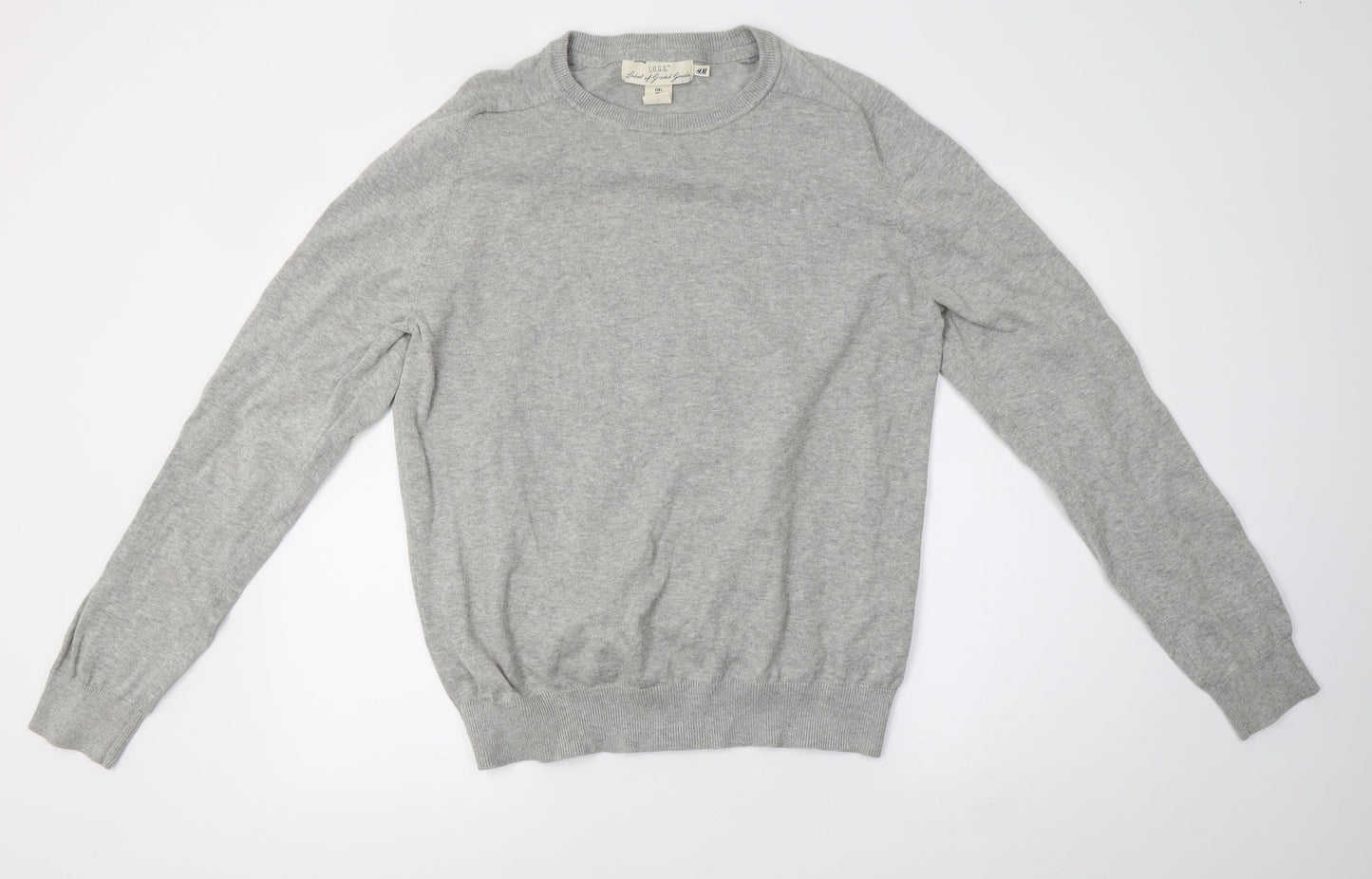 H&M Womens Grey   Pullover Sweatshirt Size L