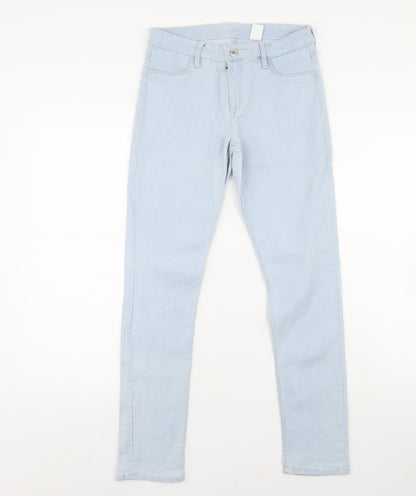 Preworn Girls Blue  Denim Skinny Jeans Size 12 Years