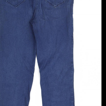 Womens UK Size 16 Preworn Regular Fit Straight Blue Jeans