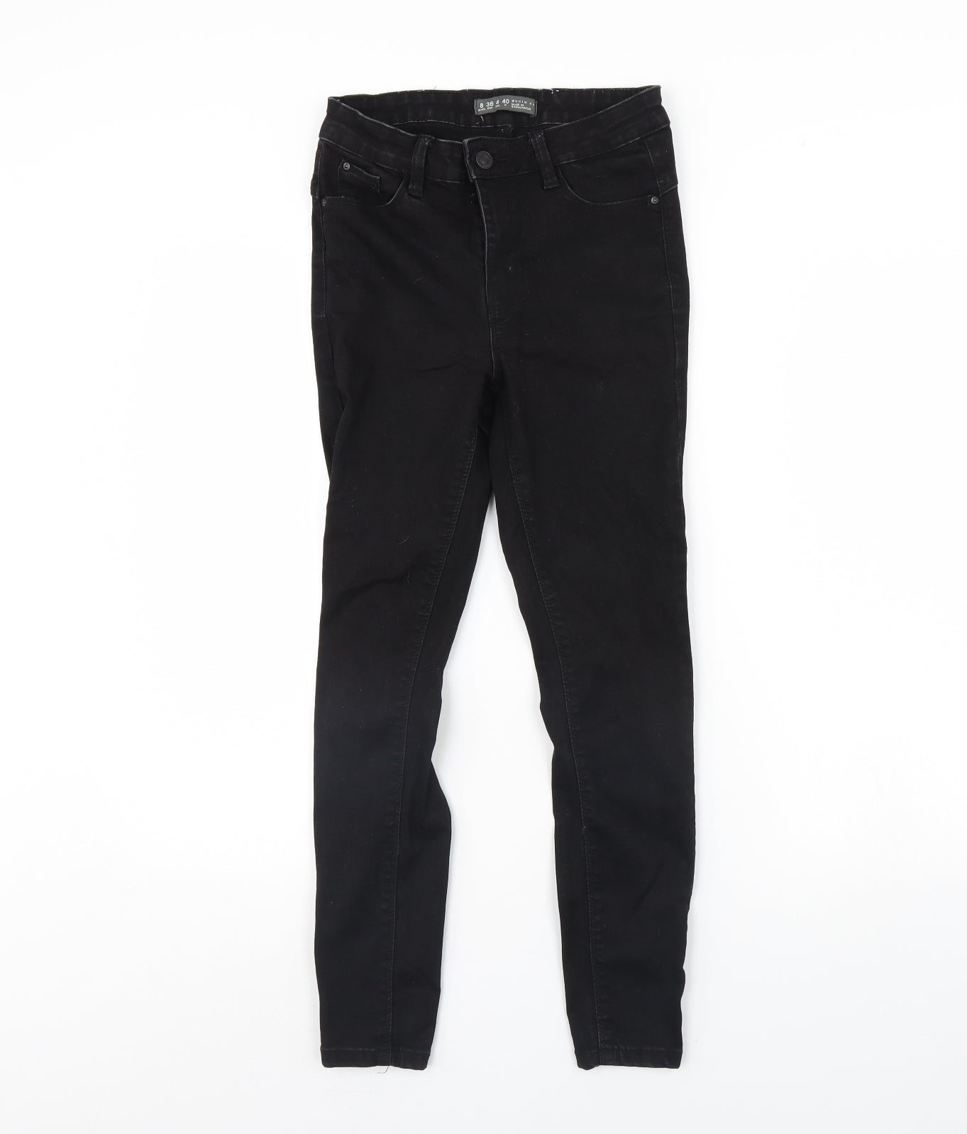 Denim & Co. Womens Black  Denim Skinny Jeans Size 8 L29 in