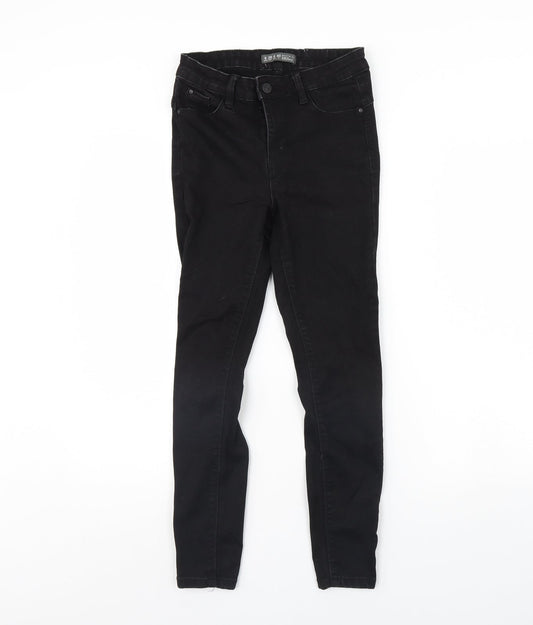 Denim & Co. Womens Black  Denim Skinny Jeans Size 8 L29 in