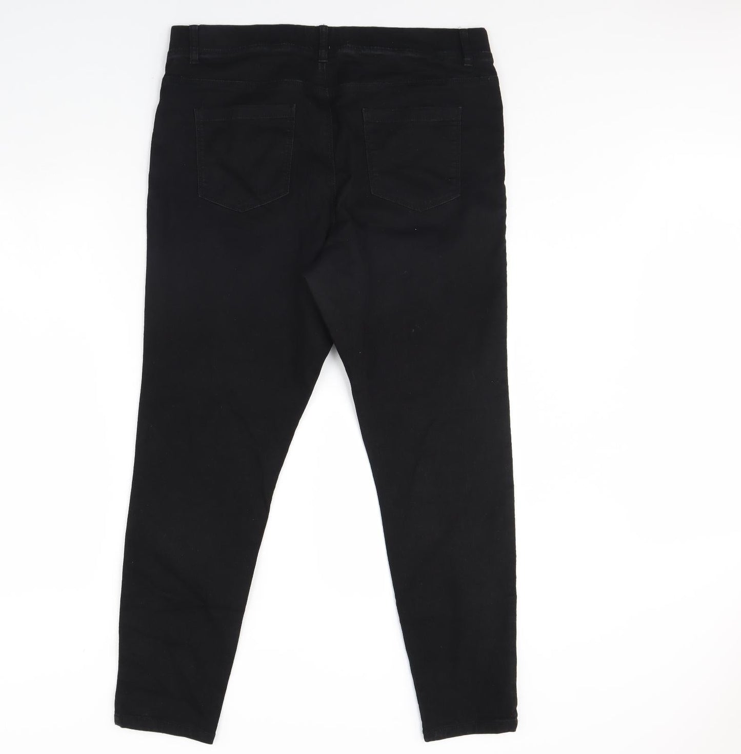 Pep & co Womens Black  Denim Skinny Jeans Size 18 L28 in