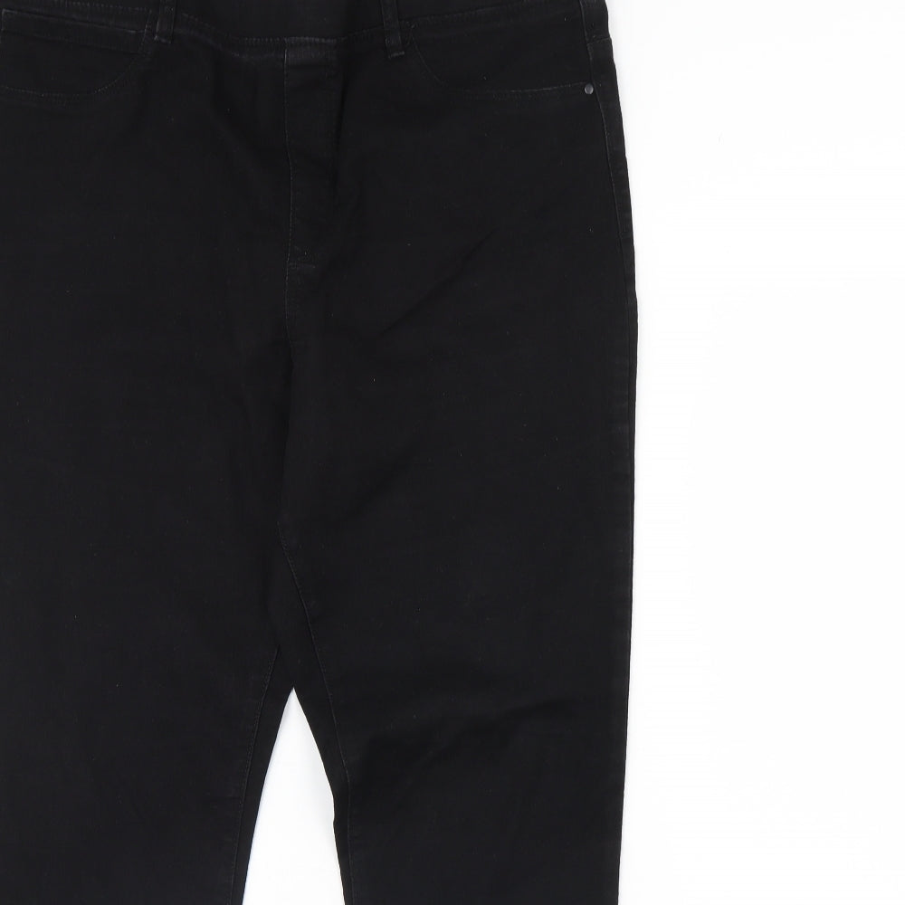 Pep & co Womens Black  Denim Skinny Jeans Size 18 L28 in