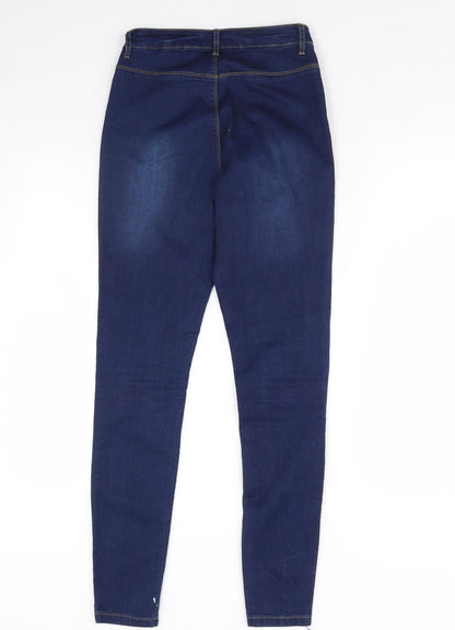 lawless Womens Blue  Denim Skinny Jeans Size 8 L29 in