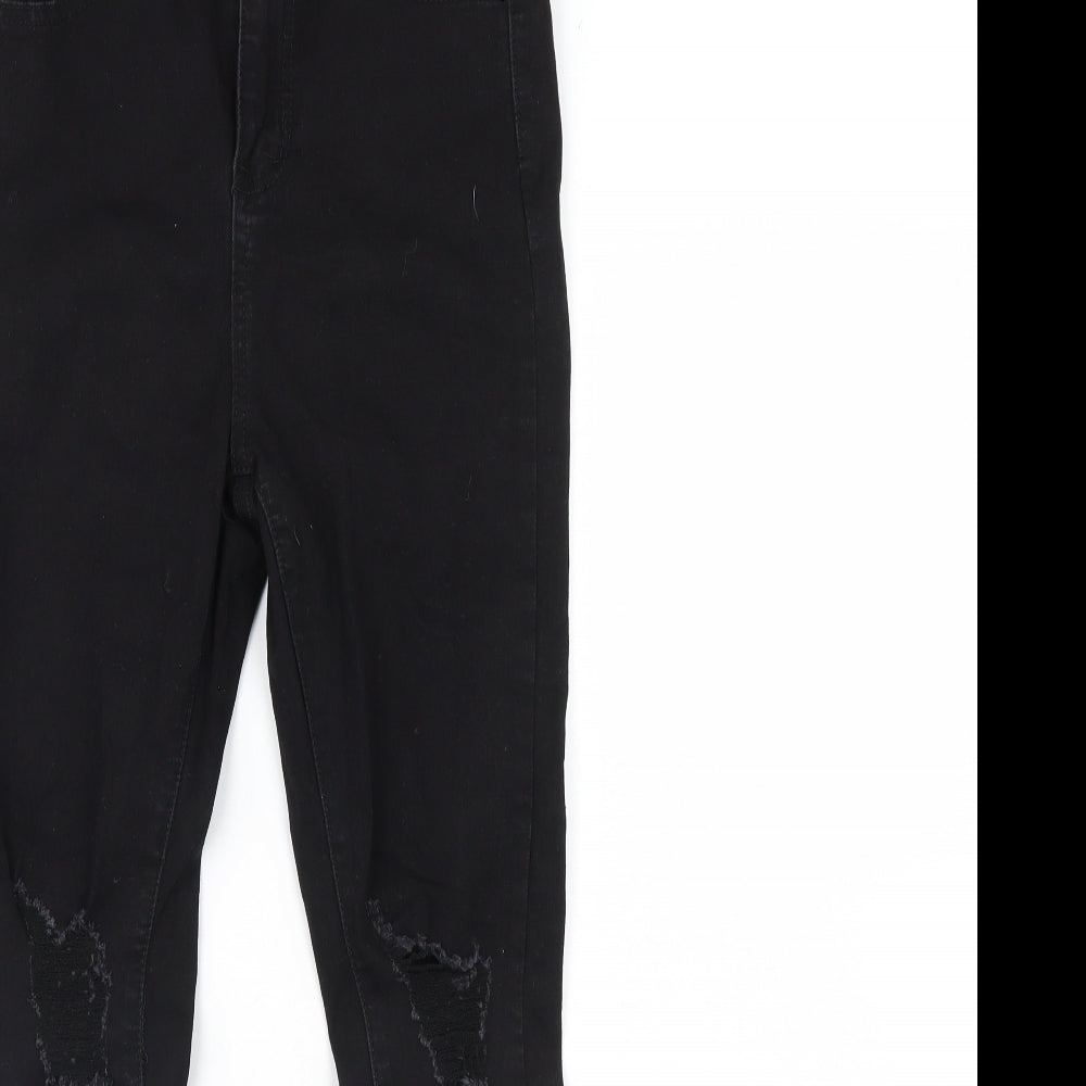 pretty little Thing Womens Black  Denim Skinny Jeans Size 8 L28 in