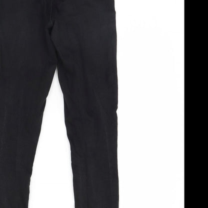 F&F Womens Black  Denim Skinny Jeans Size 8 L29 in