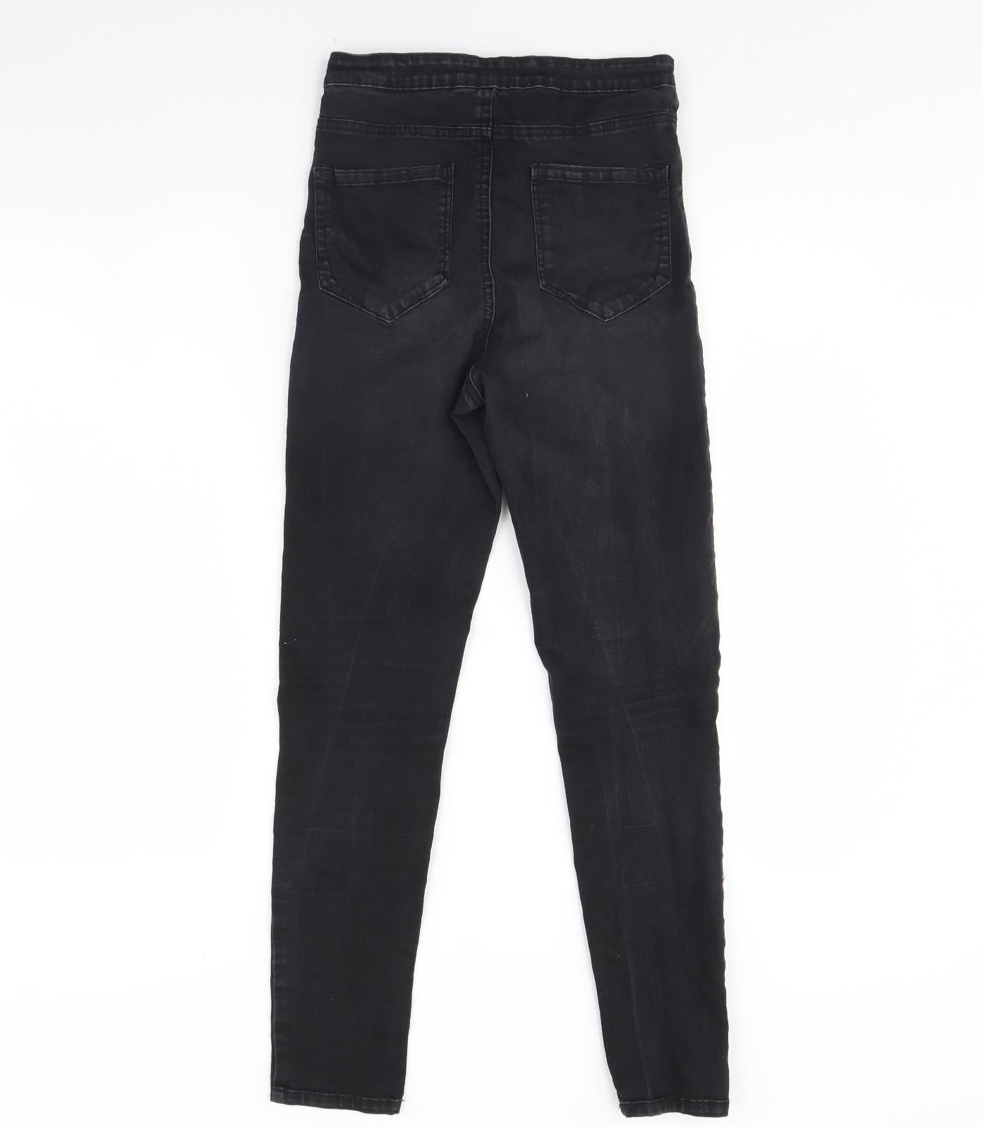 Denim & Co. Womens Black  Denim Skinny Jeans Size 12 L29 in