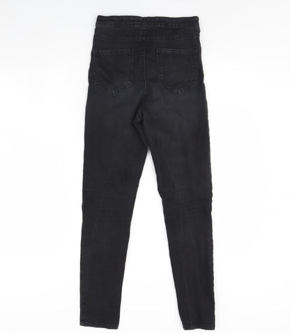 Denim & Co. Womens Black  Denim Skinny Jeans Size 12 L29 in