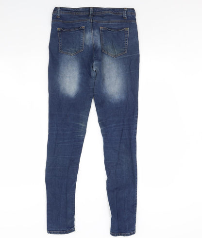 Womens UK Size 10 Skinny Regular Fit Skinny Blue Jeans