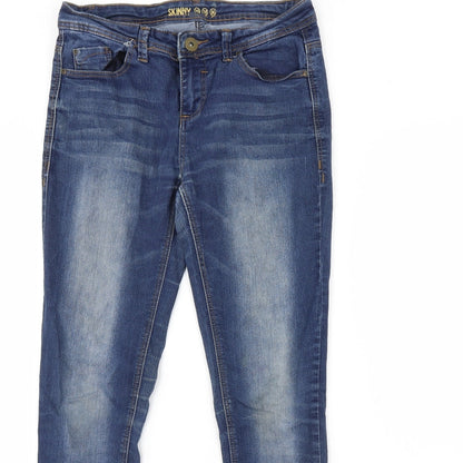 Womens UK Size 10 Skinny Regular Fit Skinny Blue Jeans