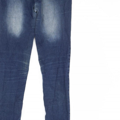 Womens UK Size 10 Skinny Regular Fit Skinny Blue Jeans
