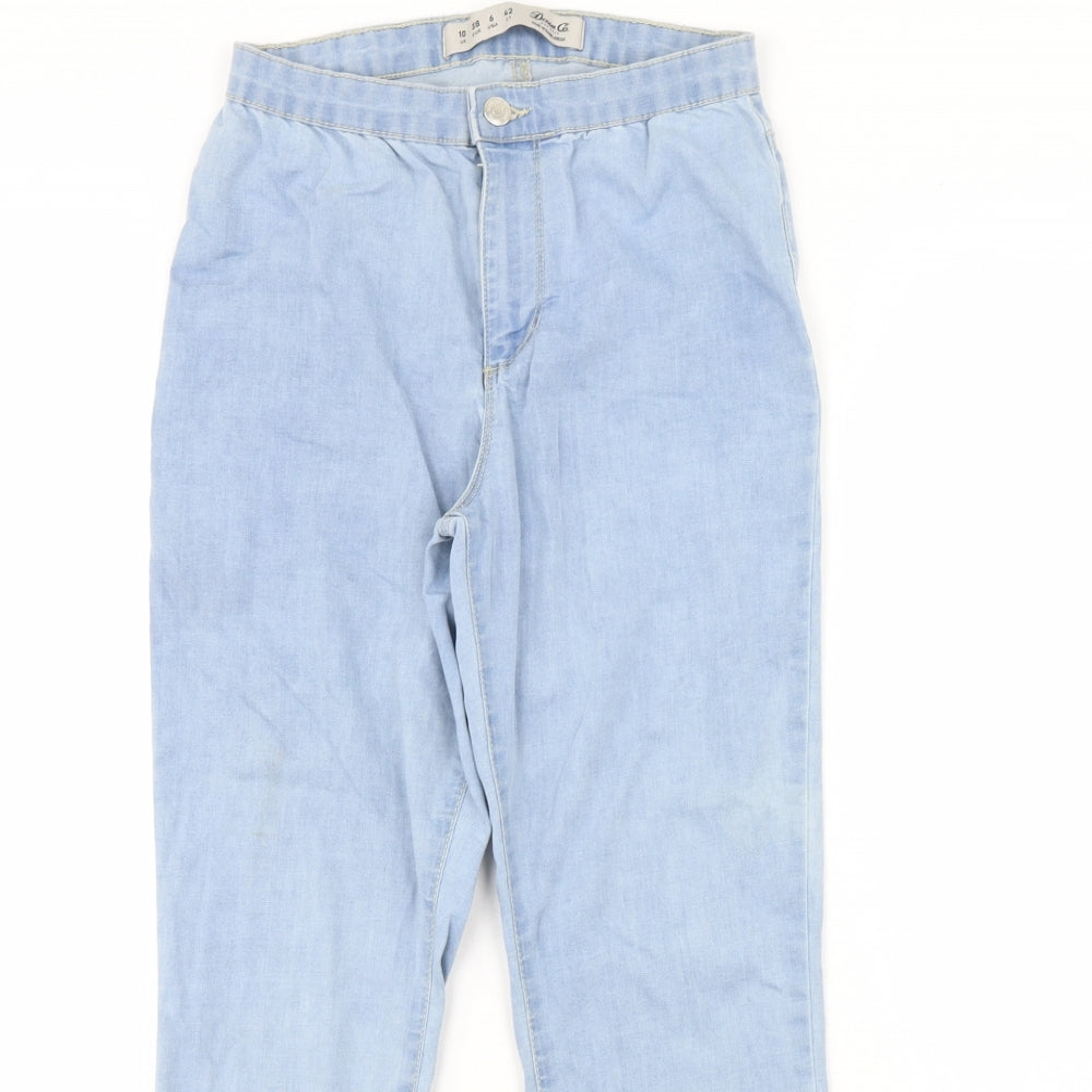 Denim & Co. Womens Blue  Denim Skinny Jeans Size 10 L29 in