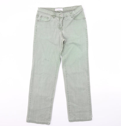 Womens UK Size 8 Papaya Regular Fit Skinny Green Jeans