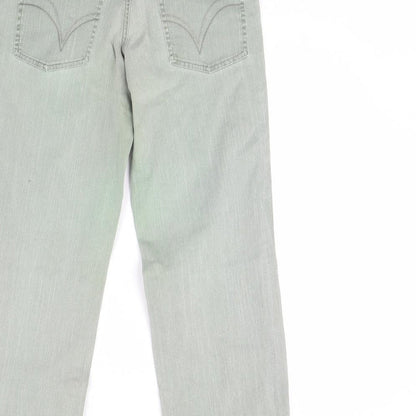 Womens UK Size 8 Papaya Regular Fit Skinny Green Jeans