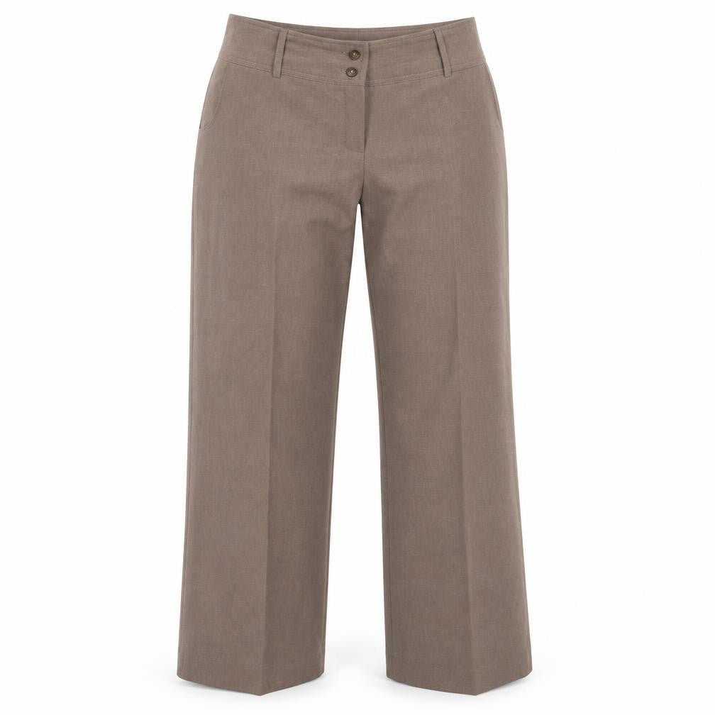Womens UK Size 38 Preworn Regular Fit  Brown Trousers