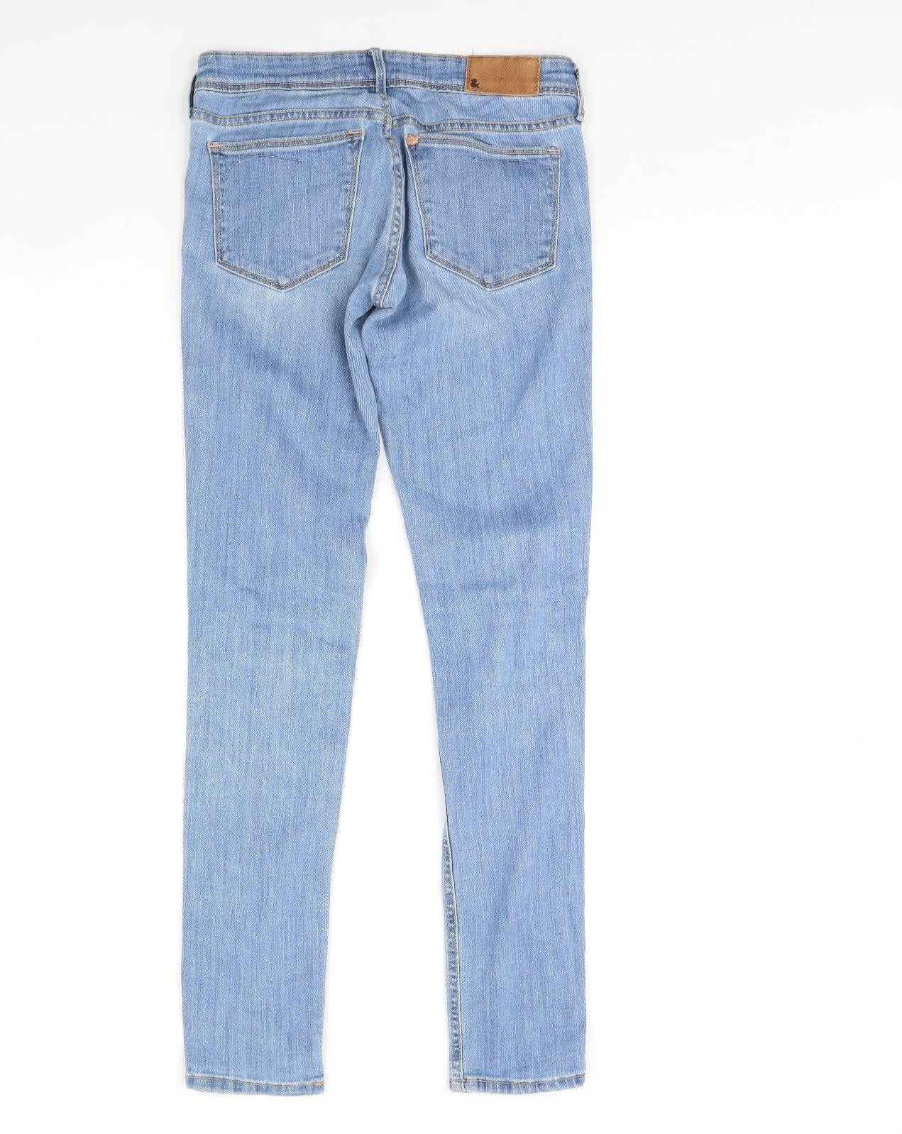 Womens UK Size 26 in Preworn Regular Fit Straight Blue Jeans